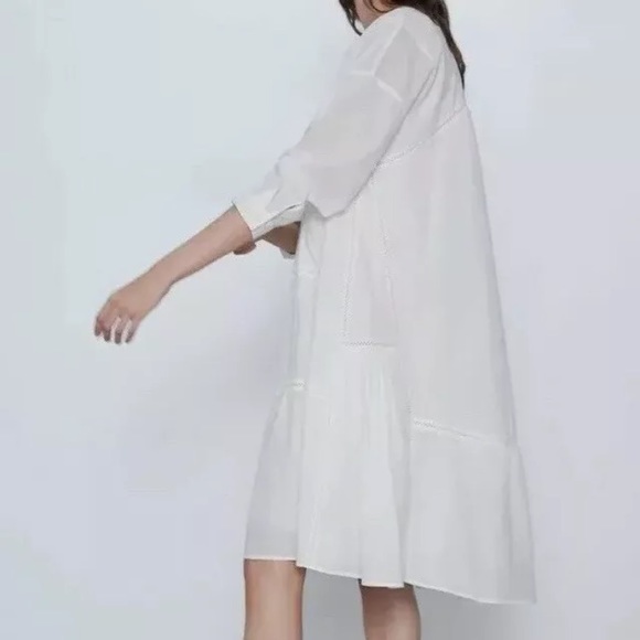 Zara Voluminous Embroidered Dress - Picture 3 of 6